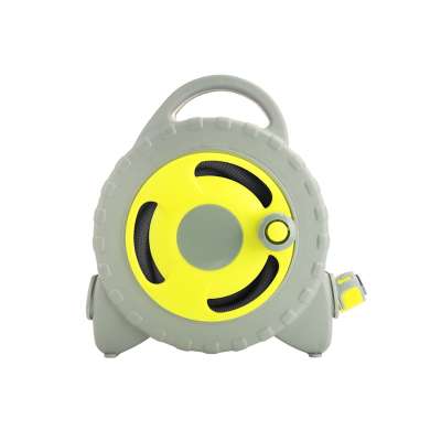 Plastic wall-mounted expandable kink free garden hose reel set